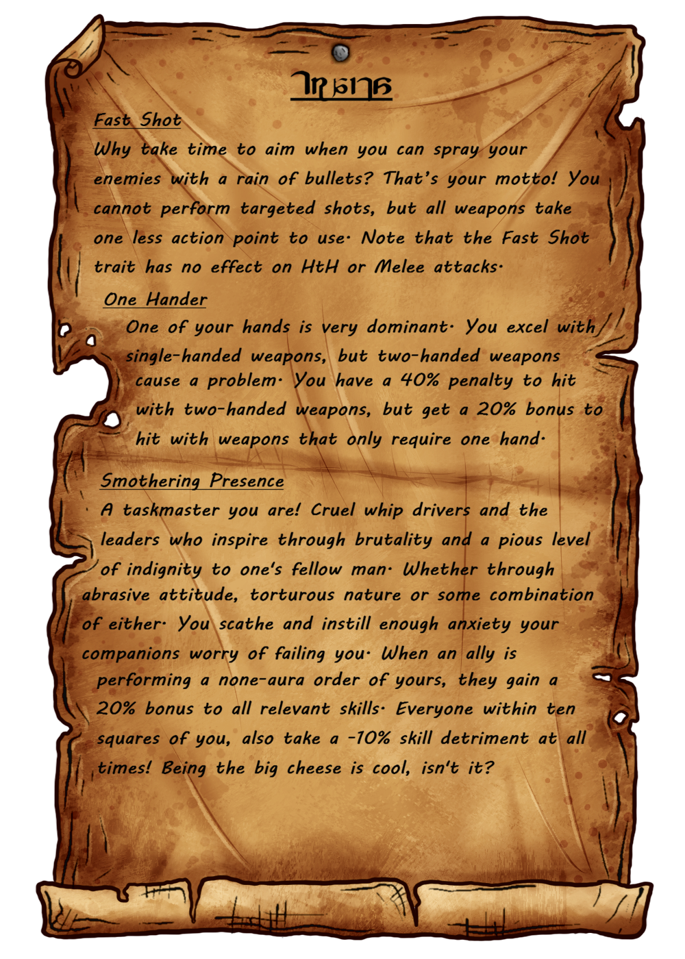 Traits Traits